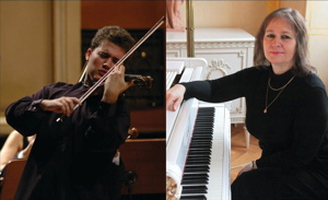 Miroslav Ambroš au violon et  Zuzana Ambrošová au piano