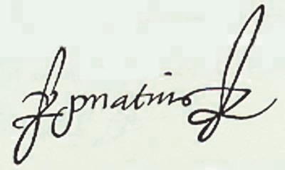Signature d'Ignace de Loyola