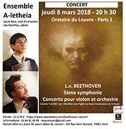 Concert Beethoven ensemble A-LETHEIA 8 mars 2018