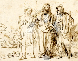 Rembrandt, sur le chemin d'Emmaus