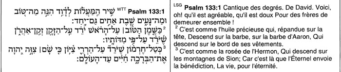 texte hébreu du Psaume 133