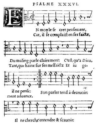 Psaume 36, édition de 1542