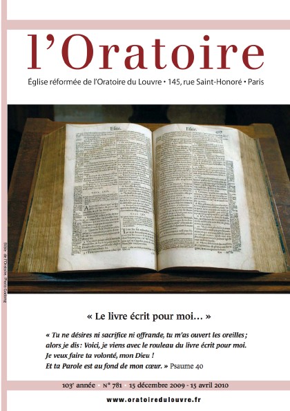 bulletin "l'Oratoire" Photo © Présence Protestante - France2
