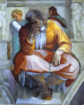 le prophète Jérémie, selon Michel-Ange, chapelle sixtine