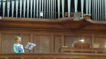 Musique soliste et orgue pendant un culte