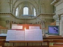 La console de l'orgue de l'Oratoire du Louvre